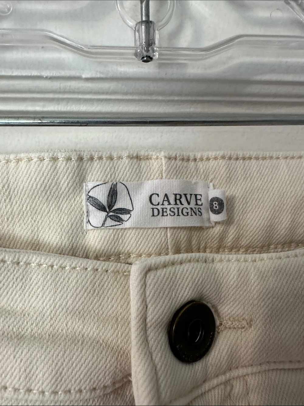 Carve Designs Cream Denim Pants - Picture 2 of 4